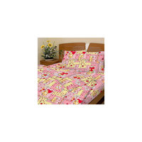 Розовый комплект "Барни" 1,5-спальный (наволочка 50х70см), Letto
