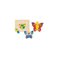 Пазл 5 слоев "Бабочка", TOYS PURE