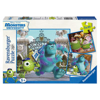 Пазл «Университет монстров: Майк и Салли»3х49 деталей, Ravensburger