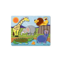 Рамка-вкладыш "Зоопарк", 5 деталей, Melissa &amp; Doug