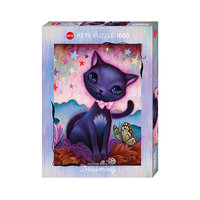 Пазл "Черный котенок", 1000 деталей, Heye