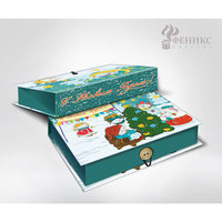 Подарочная коробка "Снеговики и ёлочка" 18*12*5 см Феникс Презент