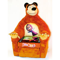 Кресло-игрушка Миша (раскладывающееся), Маша и медведь СмолТойс
