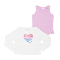 Комплект для девочки: футболка с длинным рукавом и топ s.Oliver