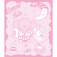 Одеяло байковое Слоник 100х118, Baby Nice, розовый