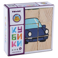 Кубики "Транспорт", 9 штук, Томик