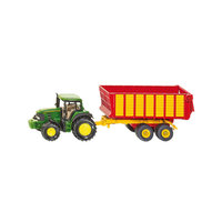 SIKU 1650 Трактор John Deere с силосным прицепом