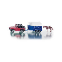 SIKU 1651 Джип с прицепом для лошадей