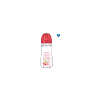 Антиколиковая бутылочка коллекция Фрукты, 300 мл, Canpol Babies, красный