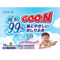 Влажные детские салфетки Goon, 3 х 70 шт.