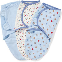 Конверт для пеленания на липучке, SWADDLEME®, р-р S/M, 3 шт., спорт Summer Infant