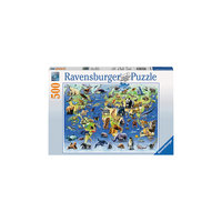 Пазл "Животные из красной книги" Ravensburger, 500 деталей