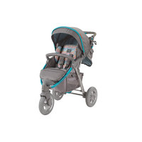 Прогулочная коляска Neon Sport, Happy Baby, серый/голубой