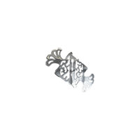 Металлическая подвеска "Конфета" (11,7х6,4 см, цвет серебро), Волшебная страна