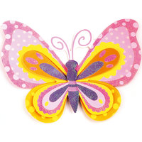 Декоративная наклейка "Розовая бабочка" 35,5*25 см Феникс Презент