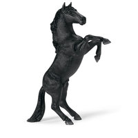 Schleich Жеребец мустанг, черный, вставший на дыбы. Серия "Лошади"