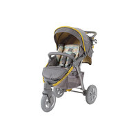 Прогулочная коляска Neon Sport, Happy Baby, серый/жёлтый
