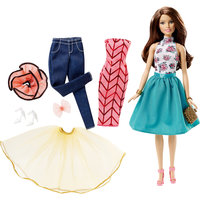 Кукла "Сочетай и наряжай" брюнетка, Barbie Mattel