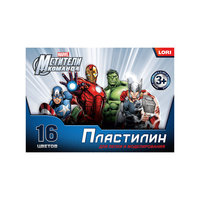 Пластилин "Мстители", 16 цветов Lori