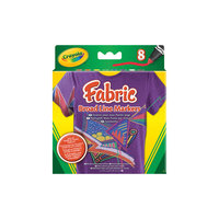 8 маркеров для рисования по ткани, Crayola