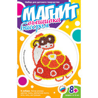 Вышивка бисером на магните "Модная черепашка", LORI