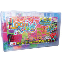 Большой набор для плетения браслетов в боксе (2000 резиночек) Loom Twister