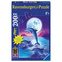 Пазл светящийся «Дельфины» XXL 200 деталей, Ravensburger