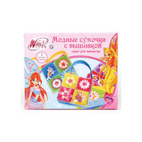 Набор для творчества "Модные сумочки с вышивкой", Winx Club Умка