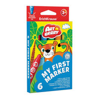Закругленные фломастеры "My First Marker" (6 цветов), Artberry Erich Krause