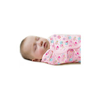 Конверт для пеленания на липучке SWADDLEME, р-р S/M, 3-6 кг., розовый влюбленные совы Summer Infant