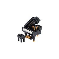 Черный рояль, nanoblock -