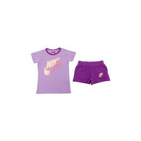 Комплект для девочки: футболка и шорты NIKE KNIT SET (SS + SHORT) LK NIKE