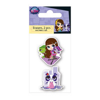 Ластики 2 шт,  Littlest Pet Shop Академия групп