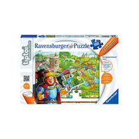 Интерактивный пазл "Рыцарский замок" , 100 деталей, Tiptoi Ravensburger