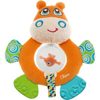 Мягкая игрушка-погремушка "Бегемот Hippo", Chicco