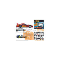 Альбом для творчества "Гоночные автомобили" с трафаретами и наклейками, Тукзар Tukzar