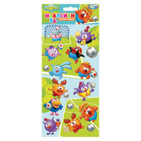 Набор объемных наклеек Смешарики "Футболисты" 3D Centrum