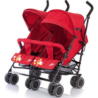 Коляска-трость для двойни Citi Twin, Baby Care, красный