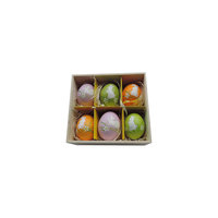 Декоративный набор пасхальных яиц "Кролики" 6 шт Феникс Презент