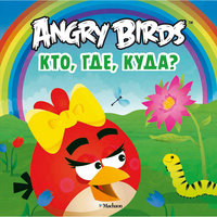 Книга с заданиями "Кто, где, куда?", Angry Birds Machaon