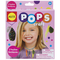 Набор для творчества POPS CRAFT "Ожерелья  с цветными перышками" ALEX