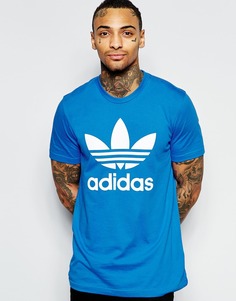 Футболка с логотипом-трилистником adidas Originals AJ8829 - Синий