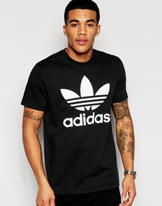Футболка с логотипом-трилистником adidas Originals AJ8830 - Черный