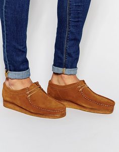 Замшевые ботинки Clarks Original Wallabee - Коричневый