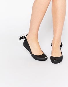 Черные туфли на плоской подошве Melissa Ultragirl Minnie Mouse - Черный