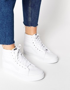 Высокие белые кроссовки Vans SK8 - Классический белый