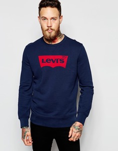 Синий свитшот с круглым вырезом Levi's - Выходной синий Levi's®