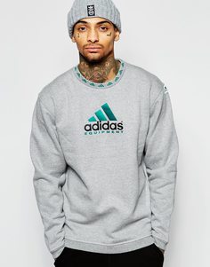 Свитшот с логотипом adidas Originals Equipment - Серый