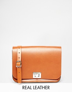 Светло-коричневая сумка через плечо The Leather Satchel Company - Рыжий