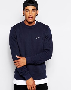 Свитшот с вышитым логотипом-галочкой Nike 611467-473 - Синий